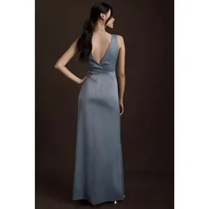 open lace back dress Flin Pleated One Shoulder Midi Dress